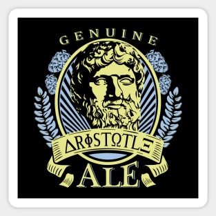 Aristotle Philosophy Beer Design Sticker